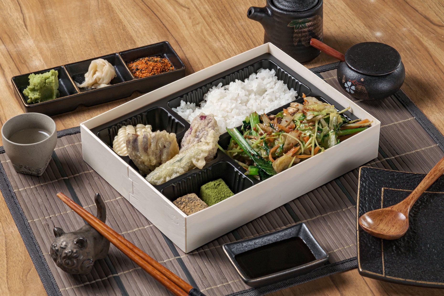 Stir vegetable bento