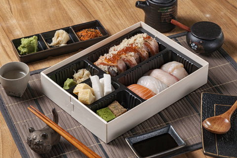 Salmon Ikura Mentaiko Maki Bento